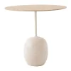 Table d'appoint Lato LN9, Oak-Crema diva marble