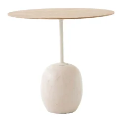 Table d'appoint Lato LN9, Oak-Crema diva marble