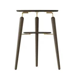 Table d'appoint My Spot, Chêne foncé-laiton