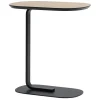 Table d'appoint Relate 60,5 cm, chêne, noir