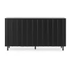 Table d'appoint Rib 45x159 cm, Noir doux