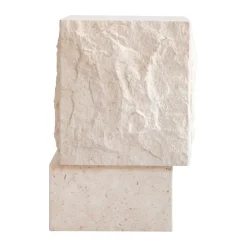 Table d'appoint Temple tall 50x33 cm, Limestone
