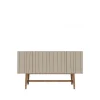 Table d'appoint Vass 60 180, Dark sand, dark smoked oak p6 support