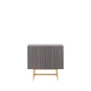 Table d'appoint Vass 60 90, Storm grey, chêne blanc p2 support