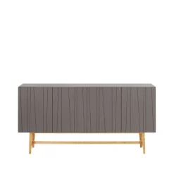 Table d'appoint Vass 60 180, storm grey, chêne blanc p2 support