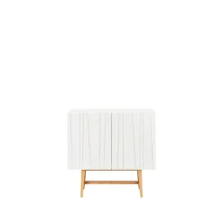 Table d'appoint Vass 60 90, white, chêne blanc p2 support