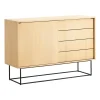 Table d'appoint Virka, hauteur 120 cm, Chêne
