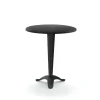 Table de café Calais, Noir, support noir, petit pied