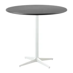 Table de café Drop Ø80 cm, Lava grey-white