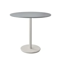 Table de café Go Ø80 cm, Light grey-white
