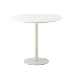 Table de café Go Ø80 cm, White-white