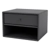 Table de chevet Dash, Anthracite 04, suspension incluse cm