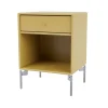 Table de chevet Dream, cumin 157, pieds chromés