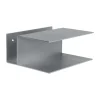 Table de chevet Lager 15,5x35x30 cm, Aluminium
