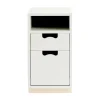 Table de chevet Snö G3, white, base en bouleau