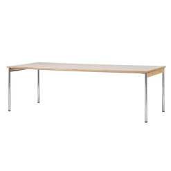 Table de conférence Co Table 240x100cm, Chrome, laminate creme