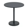 Table en acier Linear Ø70 cm, Black