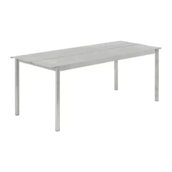 Table en acier Linear steel table 200 cm, Warm galvanized steel
