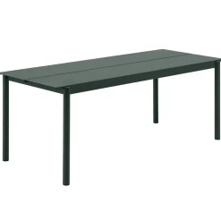 Table en acier Linear steel table 200 cm, Dark green