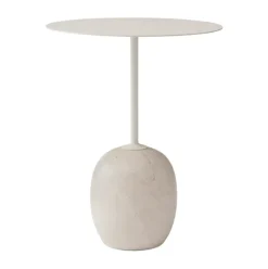 Table Lato LN8, Ivory white-Crema diva marble