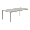 Table Linear steel table 220x90 cm, Grey (RAL 7044)