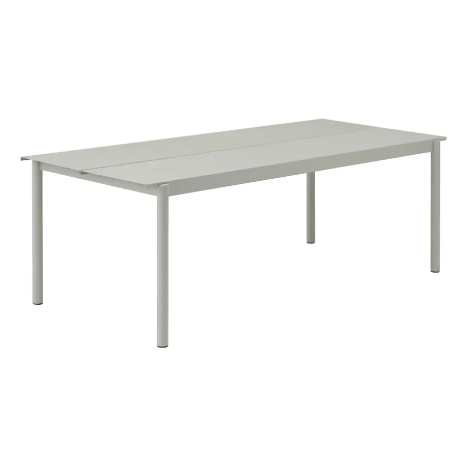 Table Linear steel table 220x90 cm, Grey (RAL 7044)