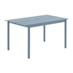 Table Linear steel table 140x75 cm, Pale blue