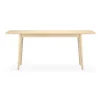 Table Miss Holly 175x100 cm, bouleau huilé naturel, 1 rallonge