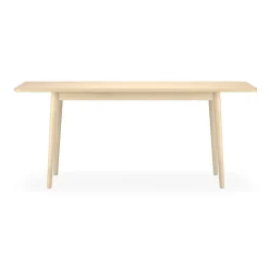 Table Miss Holly 175x100 cm, bouleau huilé naturel, 1 rallonge