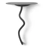 Table murale Curvature, Black Brass