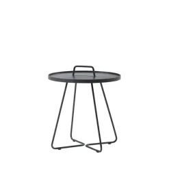 Table On the Move Ø37 cm, Black