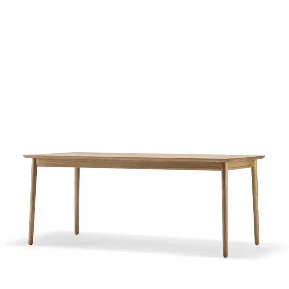 Table Prima Vista, chêne huilé naturel-120 cm-1 rallonge