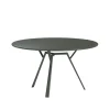 Table ronde Radice Quadra, metallic grey