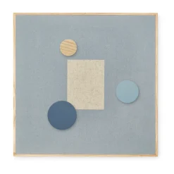 Tableau d'affichage Noticeboard + 3 aimants, Bleu
