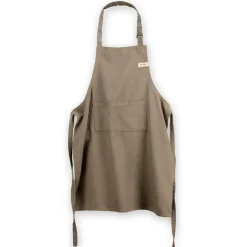 Tablier en coton Ernst, Taupe