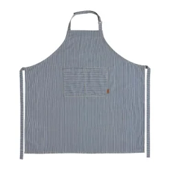 Tablier Striped denim, Blue