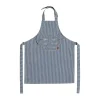 Tablier Striped denim elephant, Blue