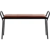 Tabouret Anytwo, Noir-cognac vintage