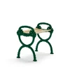 Tabouret Byarum, Imprégnation de pin, support vert