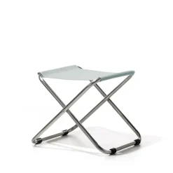 Tabouret Chico, Sage green-support en aluminium