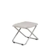 Tabouret Chico Soft, Beige-support en aluminium