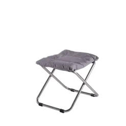 Tabouret Chico Soft, Grey-support en aluminium