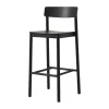 Tabouret de bar Betty TK16 Bar Chair 75 cm, Frêne laqué noir