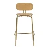 Tabouret de bar Curious 75 cm, Oak-brass