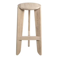 Tabouret de bar Eli 75 cm, Chêne
