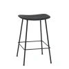 Tabouret de bar Fiber Tube 65 cm, noir