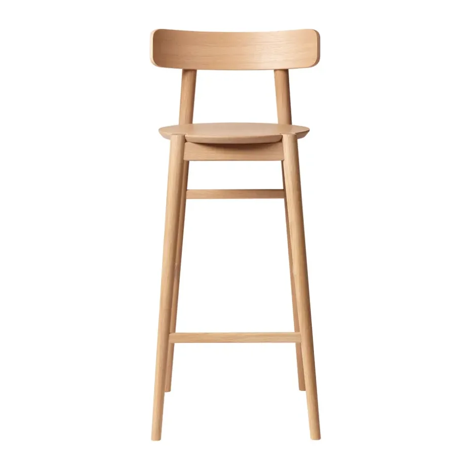 Tabouret de bar J184 Øst 75 cm, Oak nature lacquered