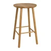 Tabouret de bar ZigZag 63 cm, Chêne huilé