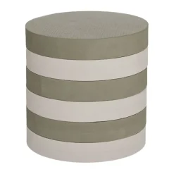 Tabouret empilable Iro, Olive-clay