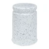 Tabouret Last Ø32x44 cm, White-blue splatter